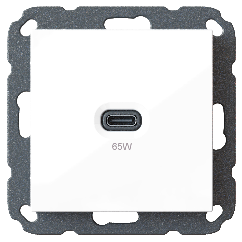 Ehmann 6560x0000 USB-Ladesteckdose Weiß