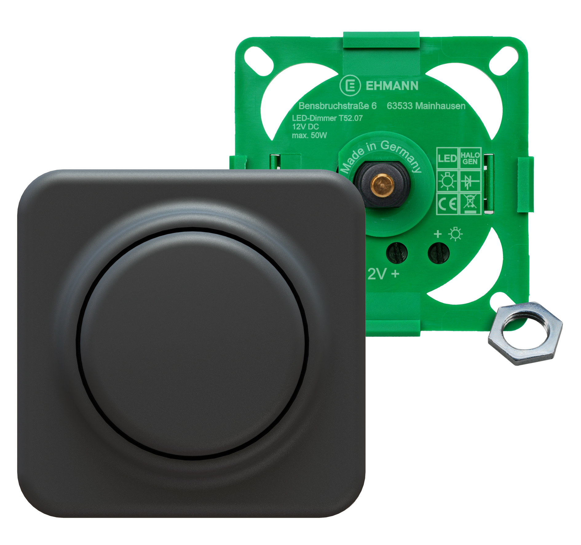 12v Led Dimmer Module Ehmann 12 Volt LED-Dimmer T52.07 anthrazit | Anthrazit | 5230x0700
